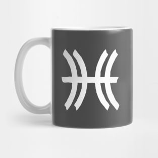 Pisces and Pisces Double Zodiac Horoscope Signs (White) Mug